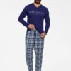 Pyjama Henderson Navy Blue Stripes